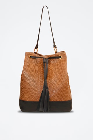 Bolso de piel Erika - Marrón