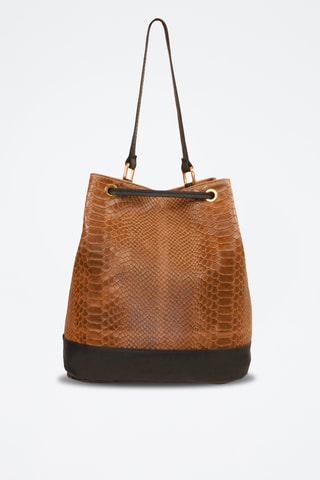 Bolso de piel Erika - Marrón