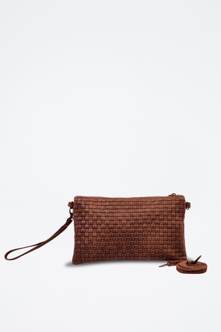 Bolso de mano de nobuk Catarina - Marrón