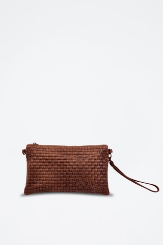 Bolso de mano de nobuk Catarina - Marrón