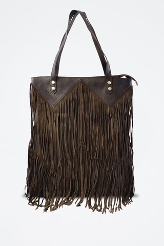 Borsa a mano in pelle Maud - Marrone