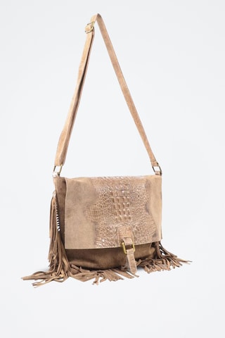 Bandolera de piel Madhia - Beige