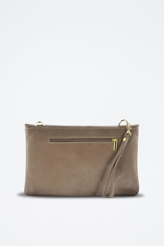Bolso de mano de piel Mia - Marrón
