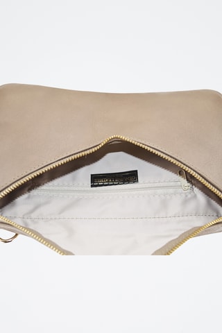 Bolso de mano de piel Mia - Marrón