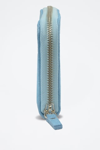Cartera de nobuk Doriane - Azul claro