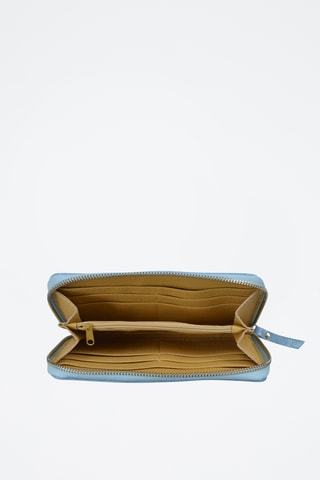 Cartera de nobuk Doriane - Azul claro