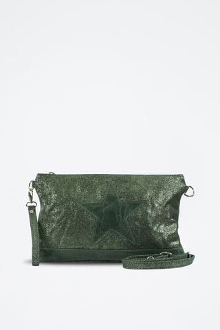 Bolso de mano de nobuk Floriane - Verde