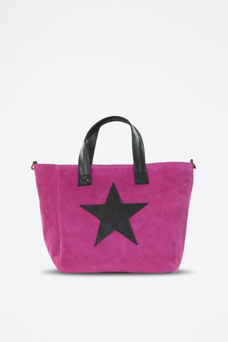 Leren Handtas Samantha - Fuchsia