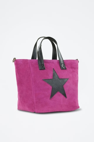 Leren Handtas Samantha - Fuchsia