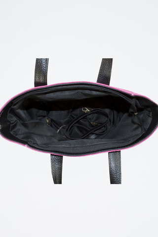 Leren Handtas Samantha - Fuchsia