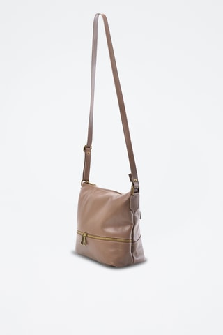 Borsa a mano in pelle Lycia - Taupe