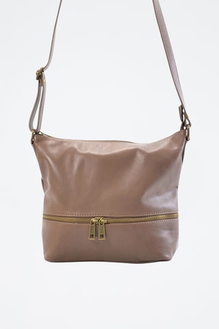Borsa a mano in pelle Lycia - Taupe