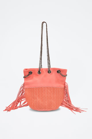 Bolso de piel Lauren - Naranja