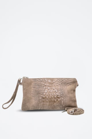 Bolso de mano de piel Cecilia - Beige