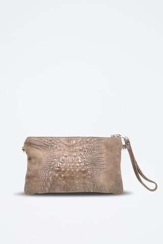 Bolso de mano de piel Cecilia - Beige