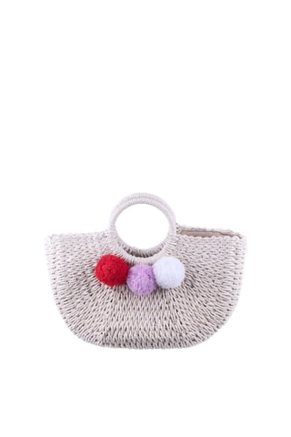 Borsa a mano in paglia Ensenada - Beige