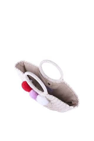 Borsa a mano in paglia Ensenada - Beige