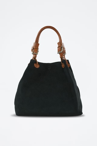 Borsa a mano in pelle Hermione - Nero