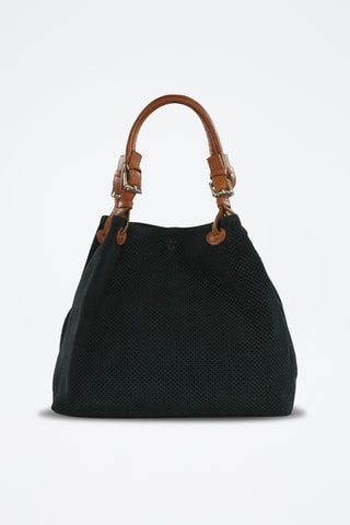 Borsa a mano in pelle Hermione - Nero