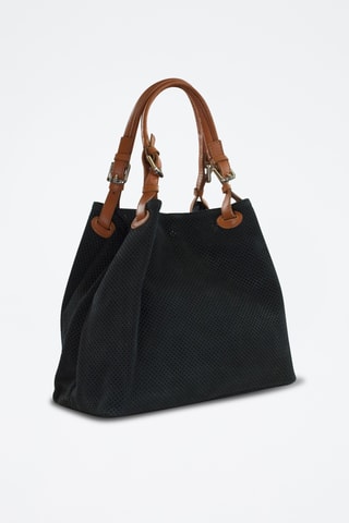 Borsa a mano in pelle Hermione - Nero
