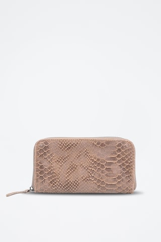 Borsa a mano in pelle scamosciata Casey - Beige