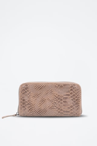 Borsa a mano in pelle scamosciata Casey - Beige