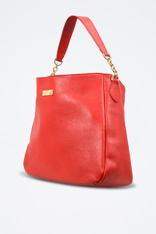 Bolso de piel Natacha - Rojo