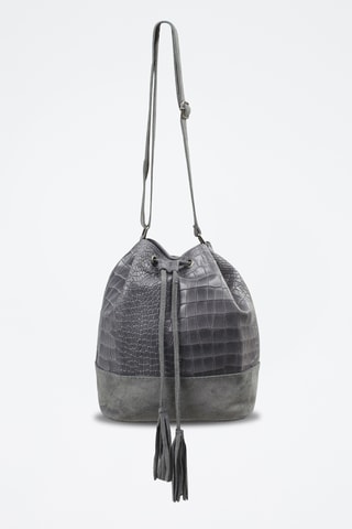 Bolso de piel Marilou - Gris