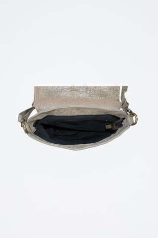 Bandolera de nobuk Yara - Gris oscuro