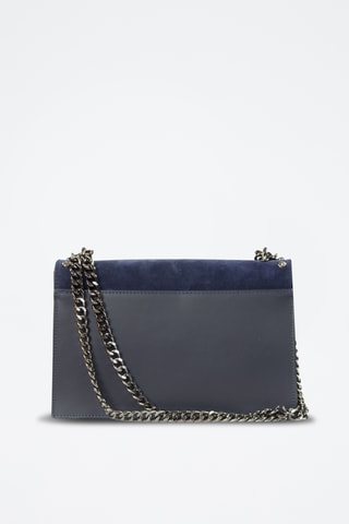 Borsa a mano in pelle Amandine - Navy