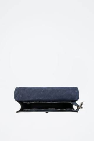 Borsa a mano in pelle Amandine - Navy