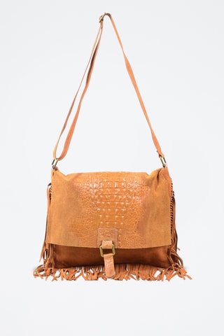 Bandolera de piel Madhia - Camel