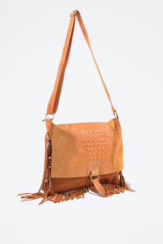 Bandolera de piel Madhia - Camel