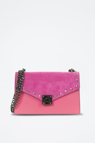 Borsa a mano in pelle Amandine - Rosa