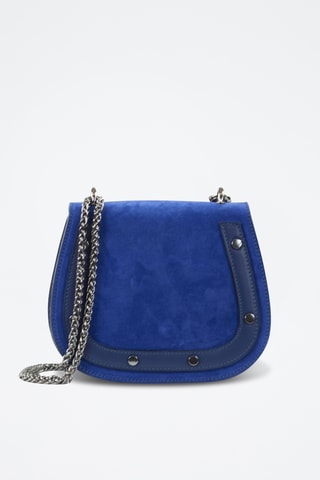 Borsa a mano in pelle Amparo - Blu