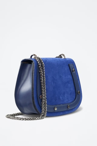 Borsa a mano in pelle Amparo - Blu