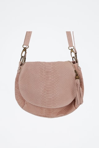 Bolso de nobuk Maelie - Rosa claro