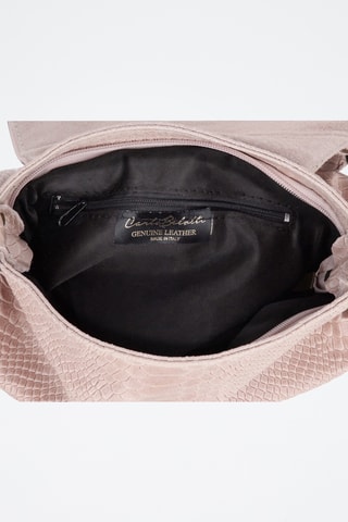 Bolso de nobuk Maelie - Rosa claro