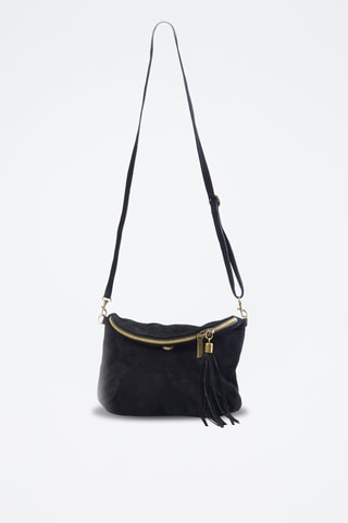 Bandolera de nobuk Juliette - Negro