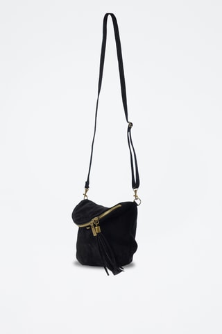 Bandolera de nobuk Juliette - Negro