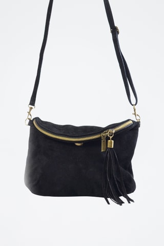 Bandolera de nobuk Juliette - Negro