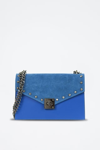 Bolso de piel Amandine - Azul