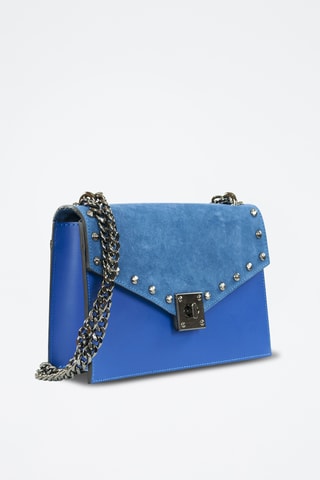 Bolso de piel Amandine - Azul