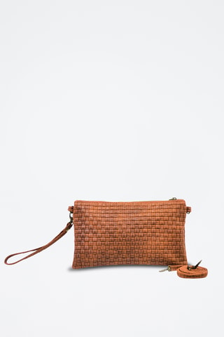 Cartera de piel Catarina - Marrón