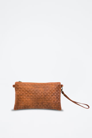 Cartera de piel Catarina - Marrón