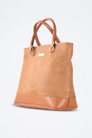 Bolso de piel Melissa - Marrón