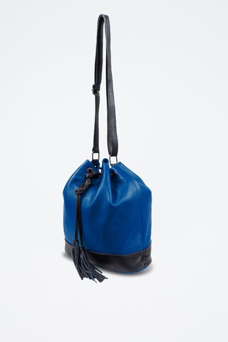 Bolso de piel Gaby - Azul