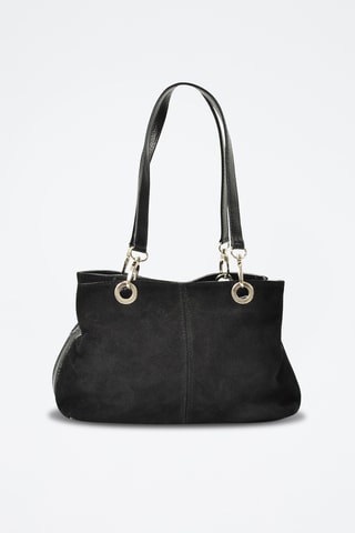 Bolso de nobuk Giselle - Negro