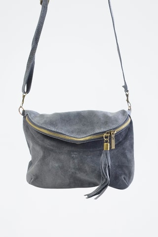 Bandolera de nobuk Juliette - Gris