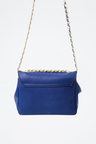 Bandolera de piel Celestina - Azul